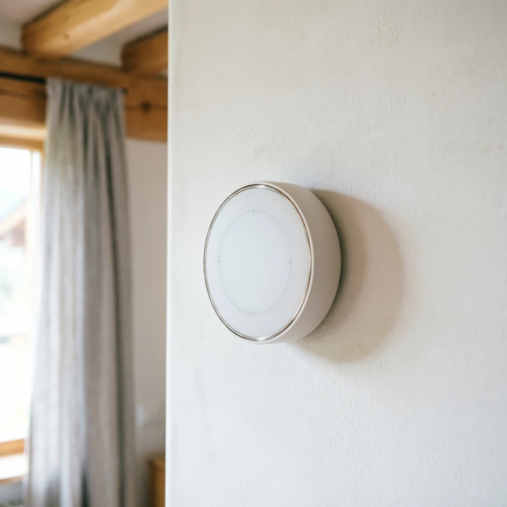 Smart-Home Steuerung mit Tablet und Heizungsdisplay