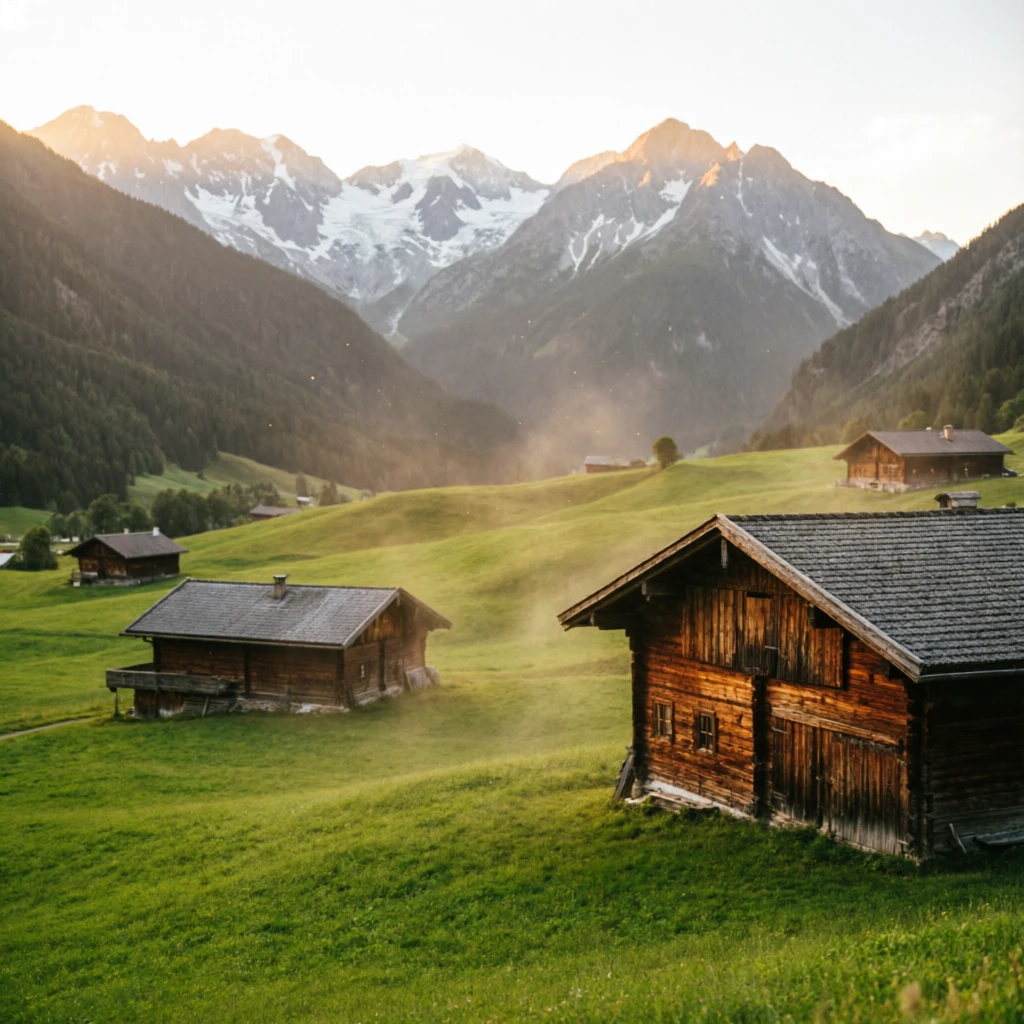 Tiroler Tal im Hochsommer